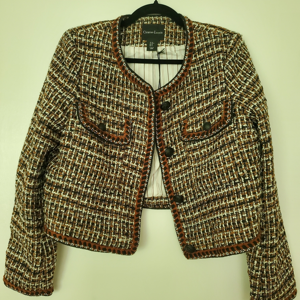 Christian Lacroix Multicolor Tweed Blazer